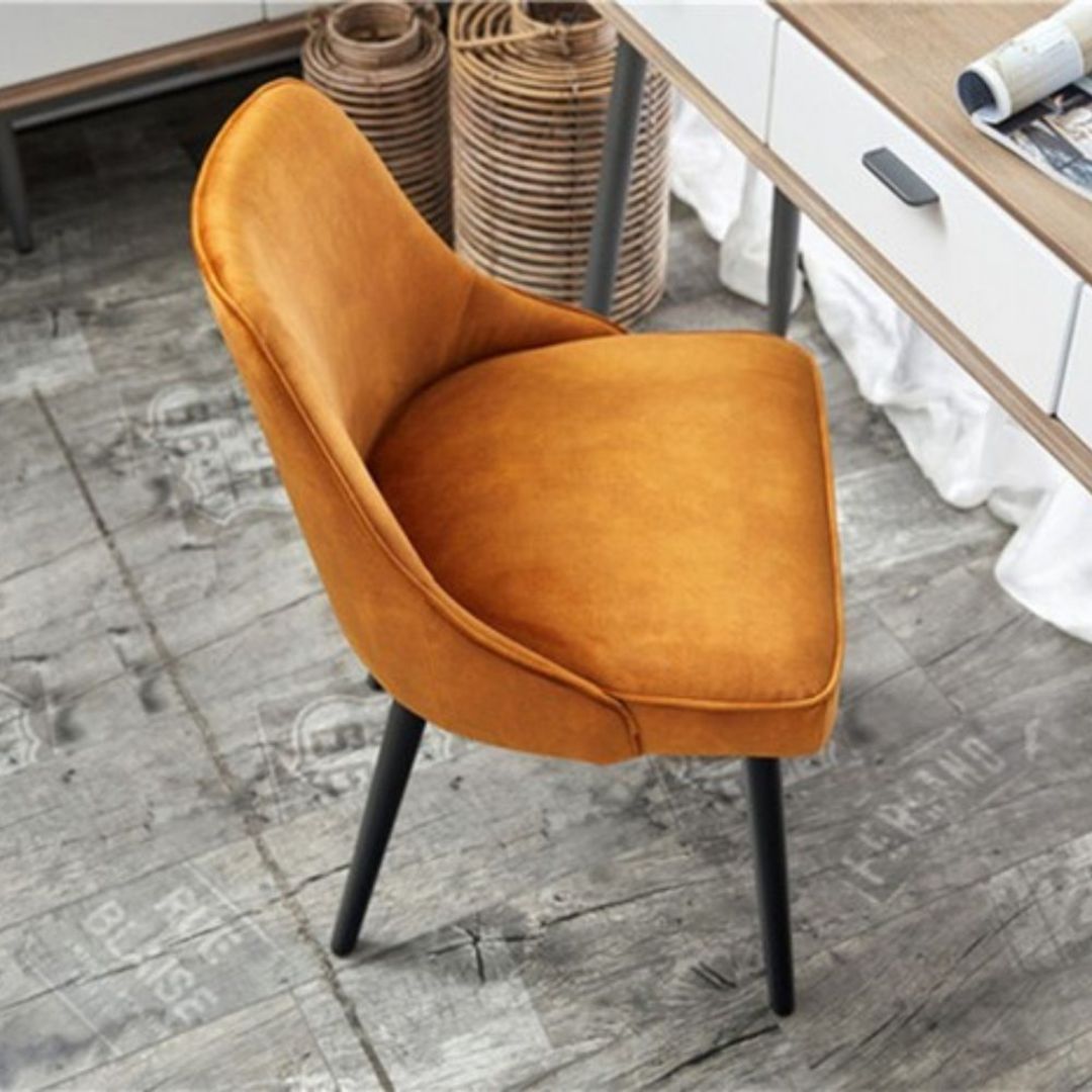 Pedro Dining Chair - Mustard Velvet image 2